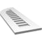 Ekena Millwork Quarter Round Top Left Surface Mount PVC Gable Vent w/ 3-1/2"W x 1"P Standard Frame, 12"W x 36"H GVPQL12X3601SF - alternate 5